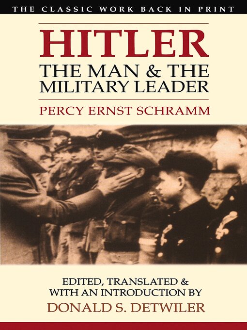 Title details for Hitler by Percy Ernst Schramm - Available